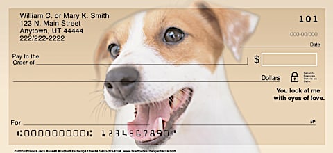 Faithful Friends - Jack Russell Terrier Personal Checks
