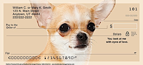 Faithful Friends - Chihuahua Personal Checks