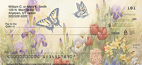 Lena Liu's Butterfly Gardens Personal Checks