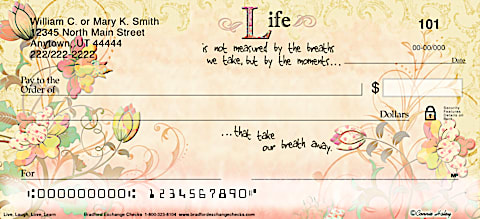 Live, Laugh, Love, Learn Personal Checks