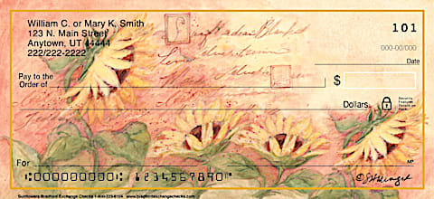 Sunflowers Personal Checks