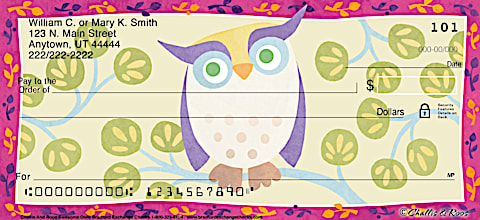 Challis & Roos Awesome Owls Personal Checks