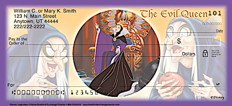 Disney Legendary Villains Personal Checks