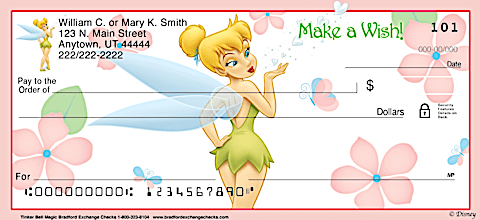 Tinker Bell Magic! Personal Checks