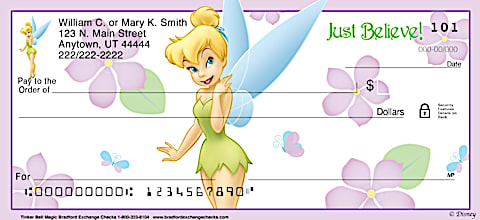 Tinker Bell Magic! Personal Checks