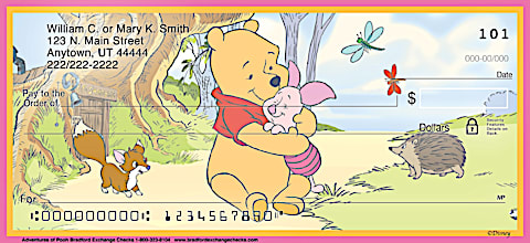 Adventures of Pooh Personal Checks