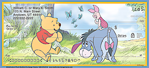 Adventures of Pooh Personal Checks