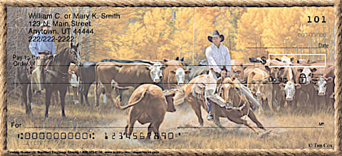 Cowboy Round Up Personal Checks