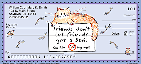 Cats Rule Personal Checks