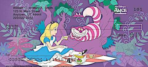 Alice In Wonderland Personal Checks
