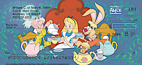 Alice In Wonderland Personal Checks