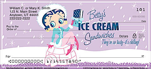 Betty Boop Personal Checks