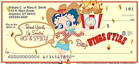 Betty Boop Personal Checks