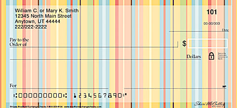 Stripes Personal Checks