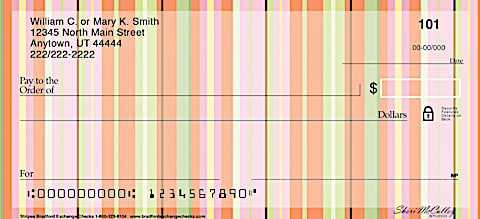 Stripes Personal Checks