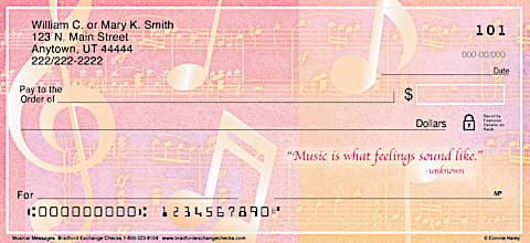 Music Speaks Personal Checks