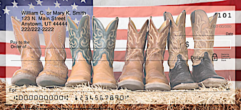 Cowboy Boots Personal Checks