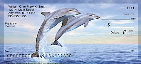 Dancing Dolphins Personal Checks