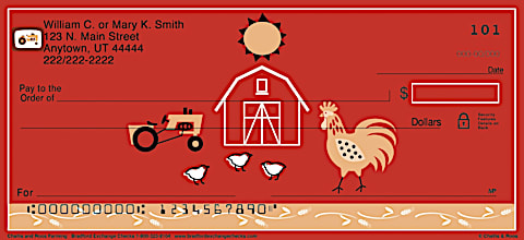Challis & Roos American Farmhouse Personal Checks