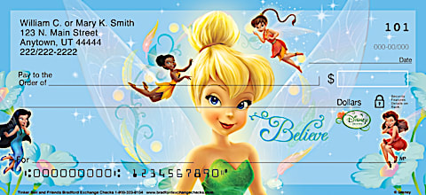 Tinkerbell & Friends Personal Checks