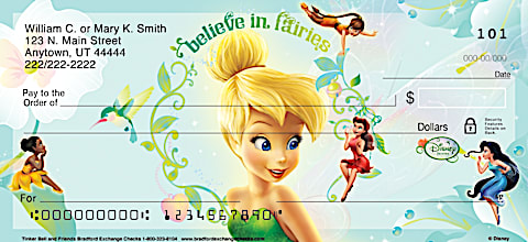 Tinkerbell & Friends Personal Checks