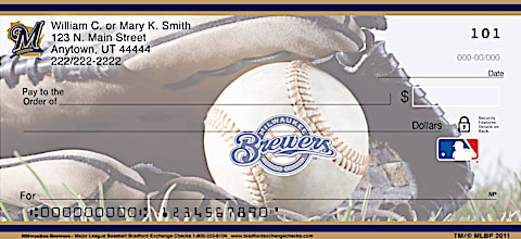 Milwaukee Brewers Major League Baseball Personal Checks