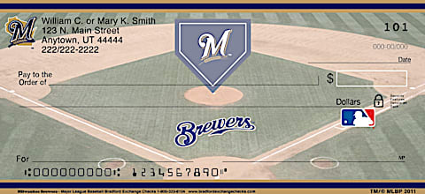 Milwaukee Brewers Major League Baseball Personal Checks