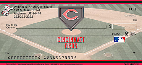 Cincinnati Reds Major League Baseball Personal Checks