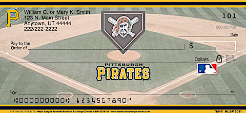 Pittsburgh Pirates Major League Baseball Personal Checks