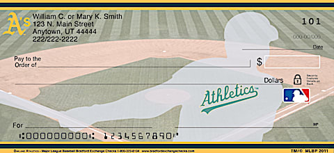 Oakland Athletics Major League Baseball Personal Checks