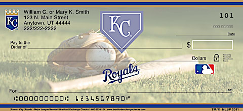 Kansas City Royals Major League Baseball Personal Checks