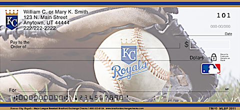 Kansas City Royals Major League Baseball Personal Checks