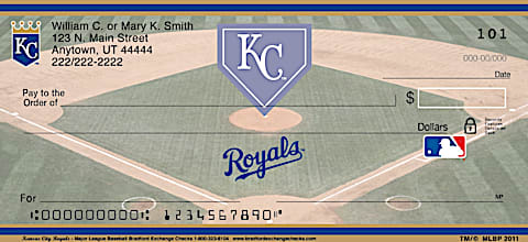 Kansas City Royals Major League Baseball Personal Checks