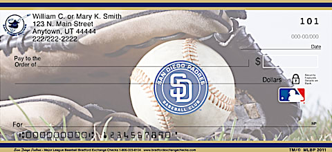 San Diego Padres Major League Baseball Personal Checks