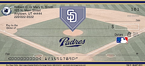 San Diego Padres Major League Baseball Personal Checks