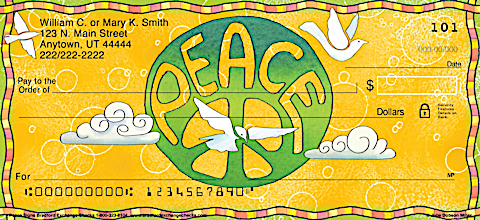 Peace Signs Personal Checks