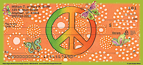 Peace Signs Personal Checks