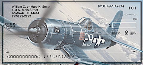 Nostalgic Fighter Planes Personal Checks