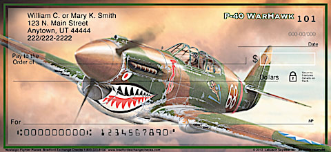 Nostalgic Fighter Planes Personal Checks