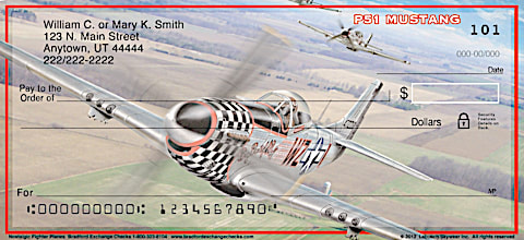 Nostalgic Fighter Planes Personal Checks