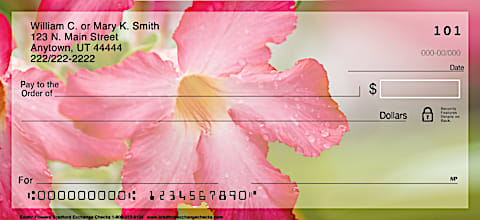 Exotic Flowers Personal Checks