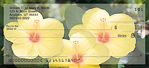 Exotic Flowers Personal Checks