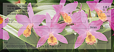 Exotic Flowers Personal Checks