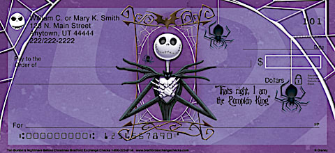 The Nightmare Before Christmas Personal Checks