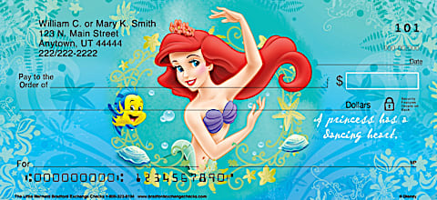 The Little Mermaid Personal Checks