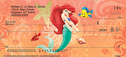 The Little Mermaid Personal Checks