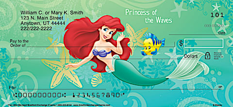 The Little Mermaid Personal Checks