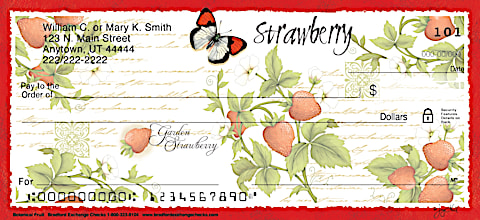 Botanical Fruits Personal Checks