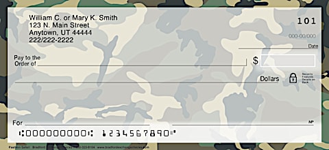 Camouflage Personal Checks