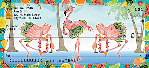 Flamingo Fun Personal Checks